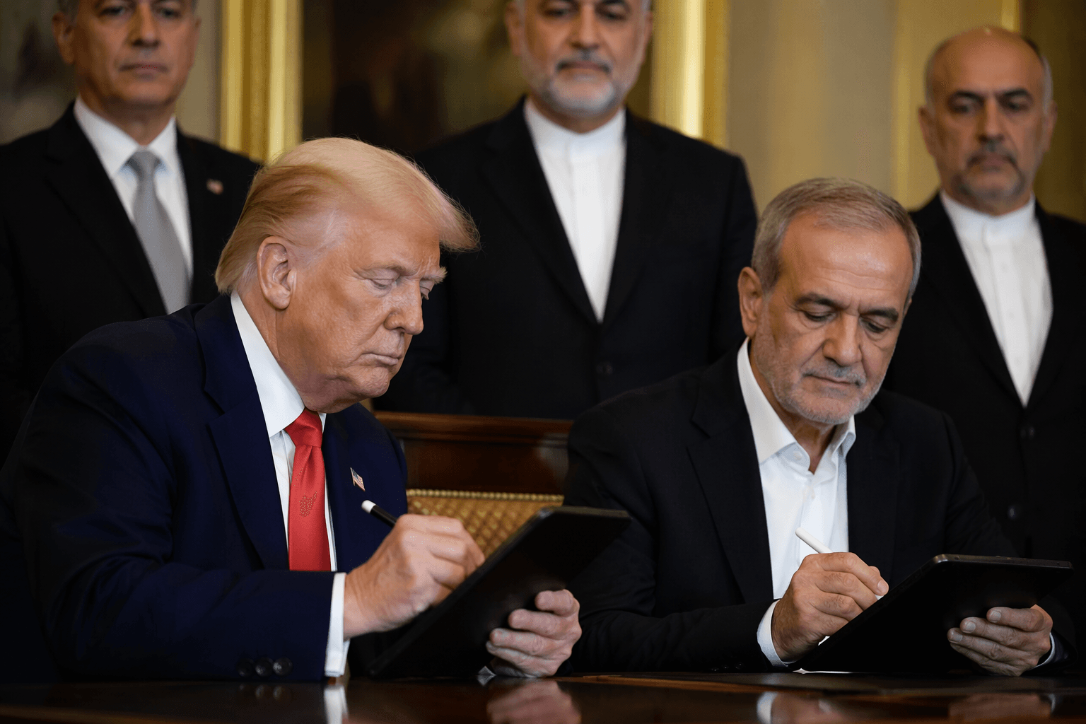 Trump and Iran digitally sign deal ahead of Geneva ceremony