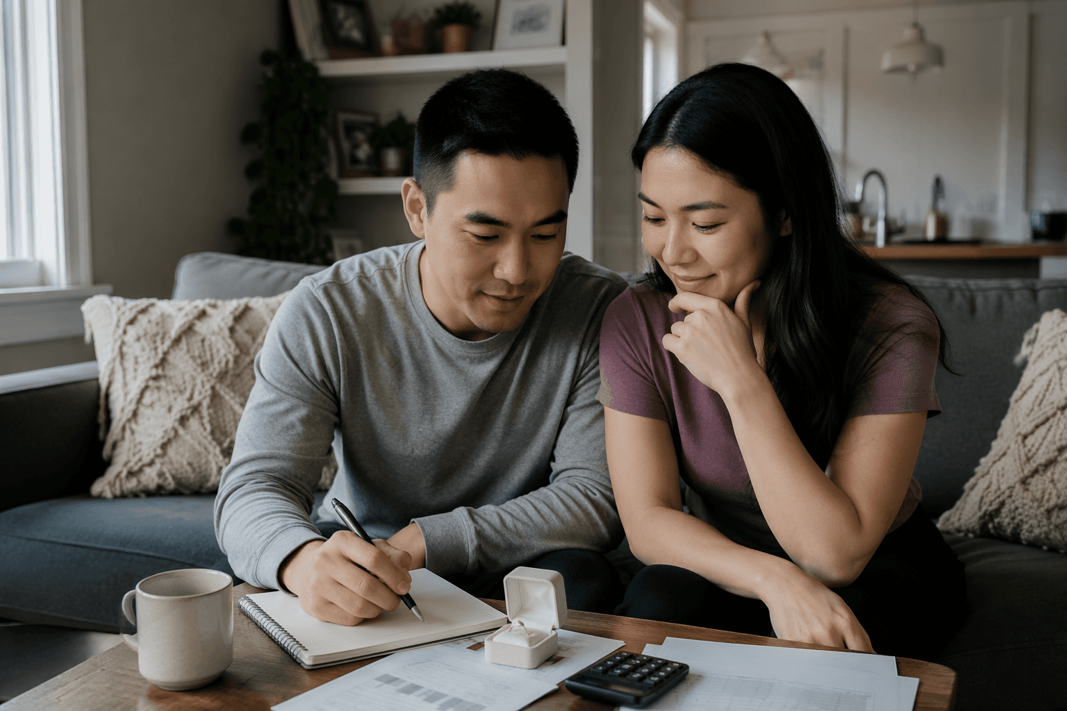 Engagement ring costs fall as couples plan budgets together