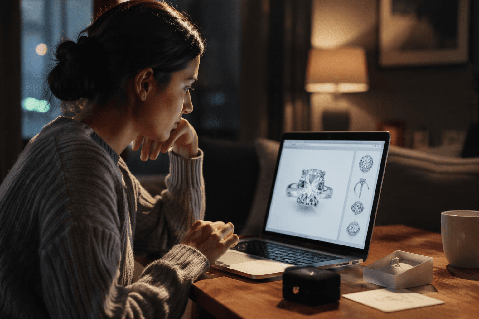 How to buy an engagement ring online with confidence