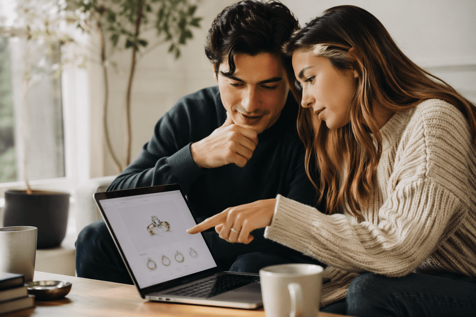 Online engagement-ring shopping goes mainstream as couples shop together