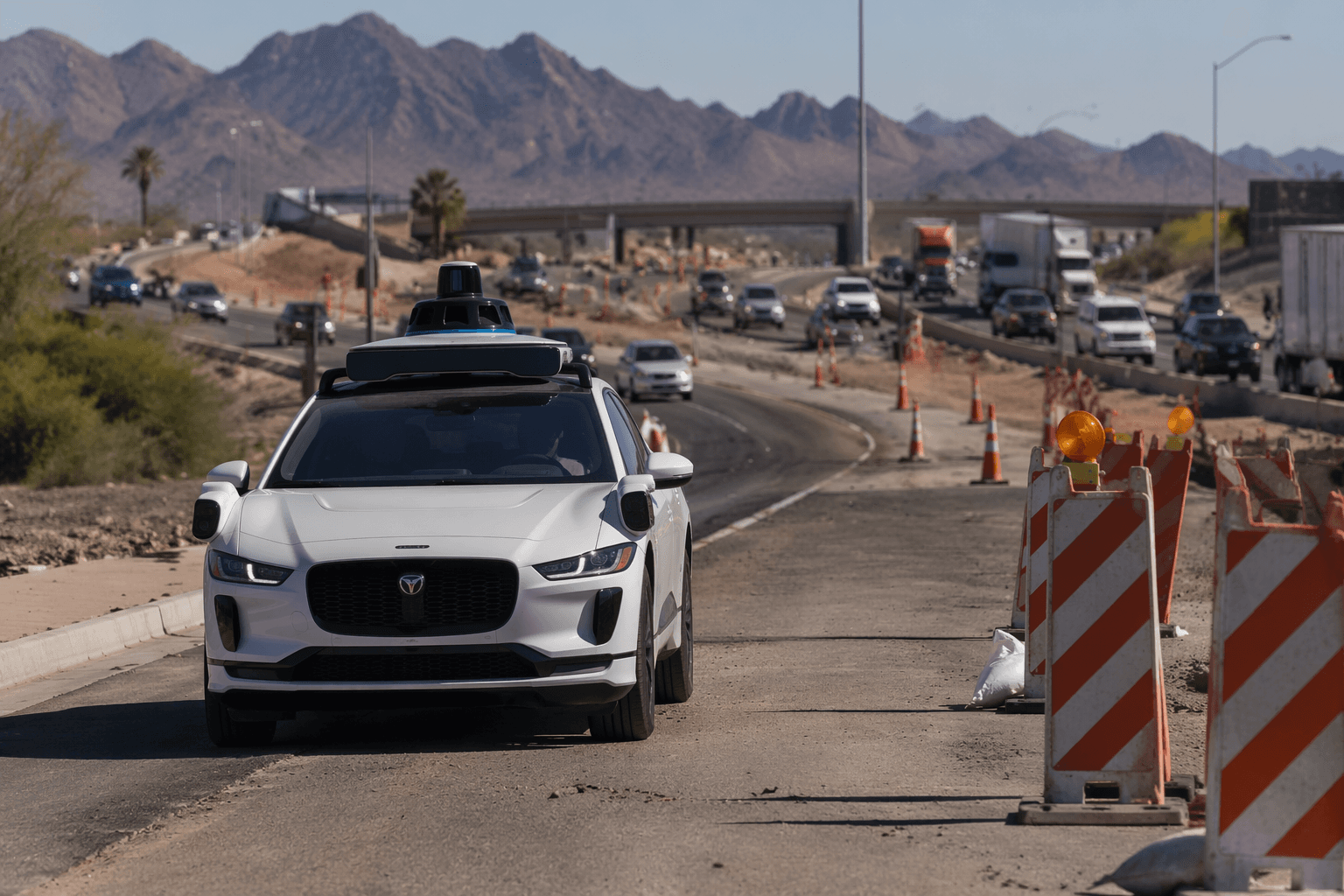 Waymo recalls 3,871 robotaxis after freeway construction zone incidents