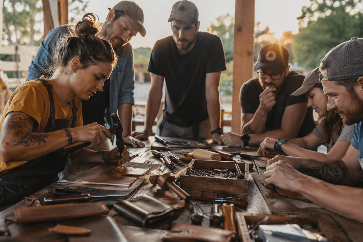 Leather stamping tutorial helps beginners personalize belts and wallets
