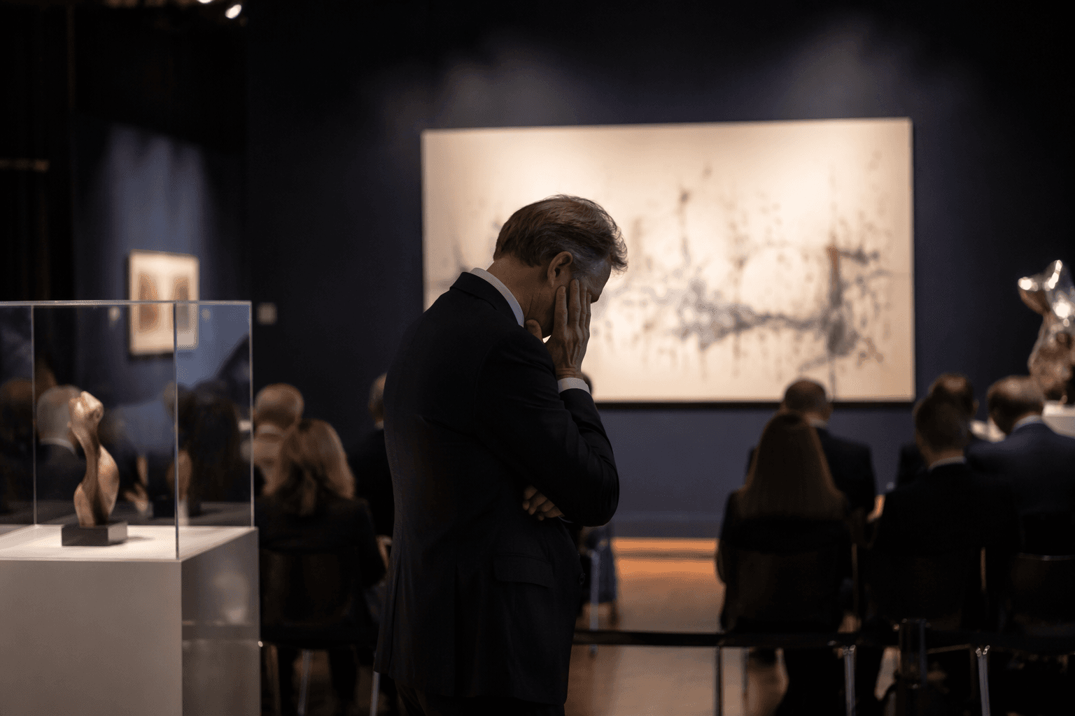 Global art market contracts again as high-end sales plunge