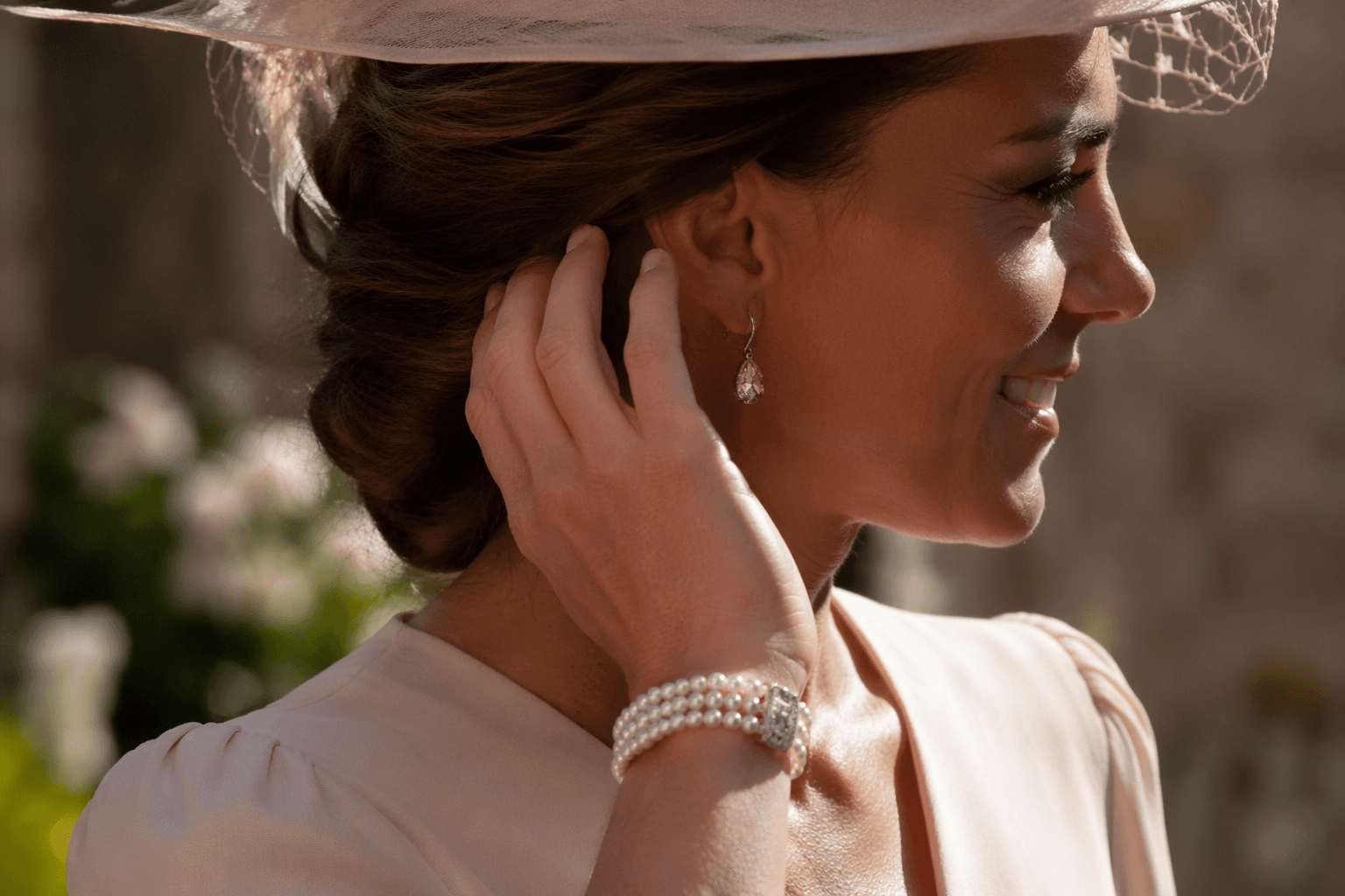 Princess Catherine wears Diana’s pearl bracelet at royal family wedding