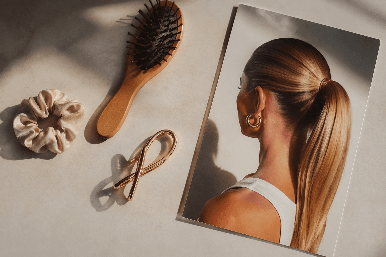 Summer 2026 hair turns to the partless ponytail