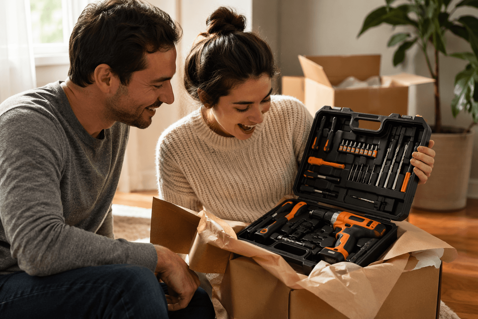 Walmart’s CATGOOD 120-piece cordless drill kit makes a practical housewarming gift