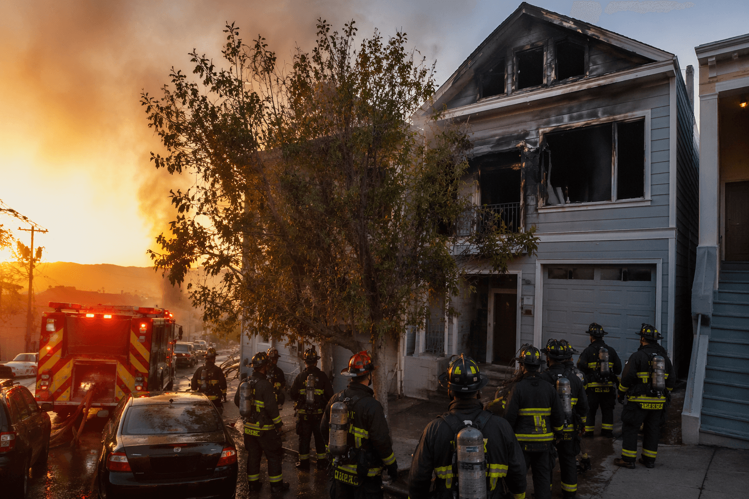 San Francisco firefighters contain Bernal Heights home blaze, no injuries reported