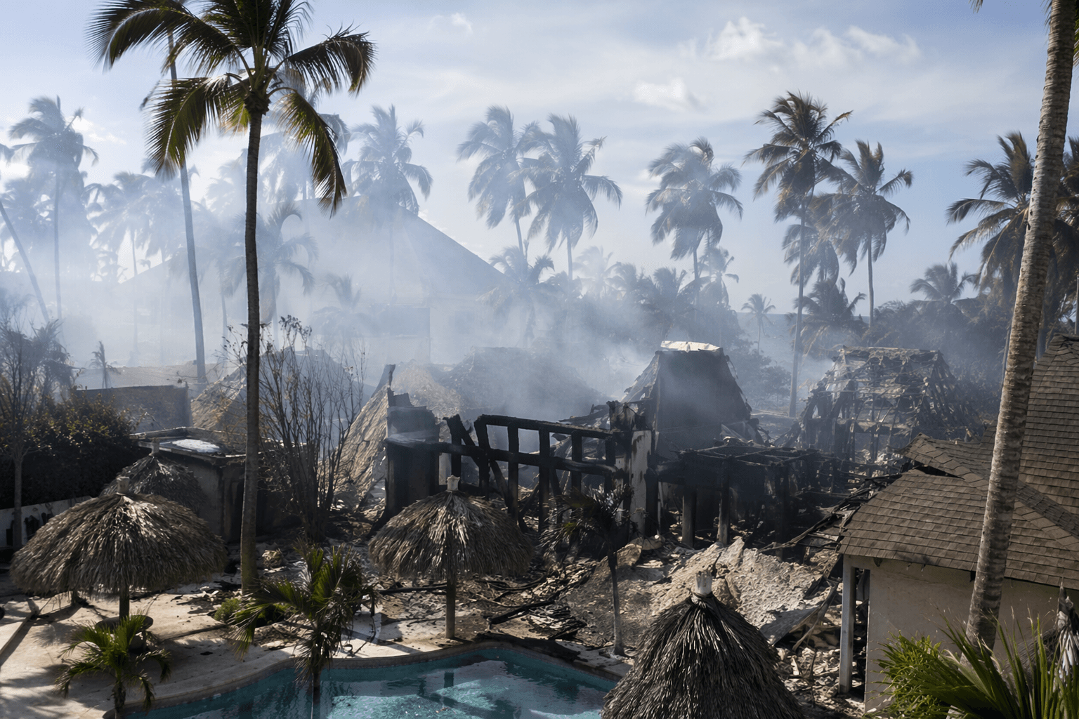 Major resort fire in Dominican Republic kills one, evacuates 1,700
