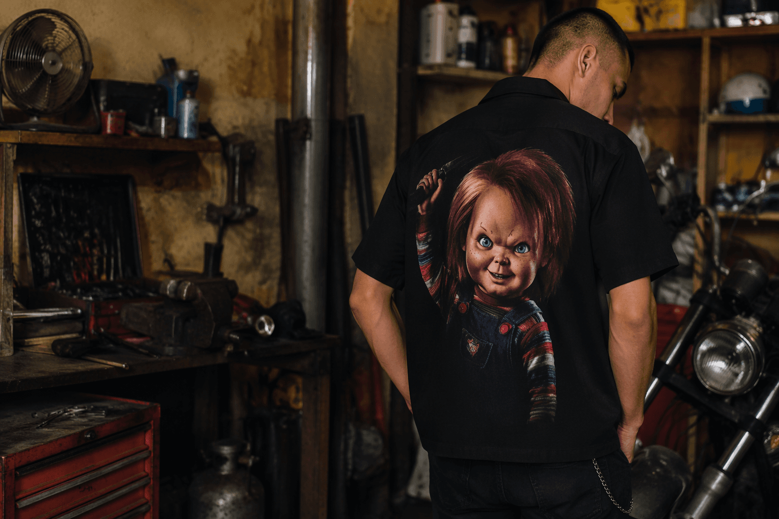Chucky meets Schott NYC in a limited streetwear-workwear capsule