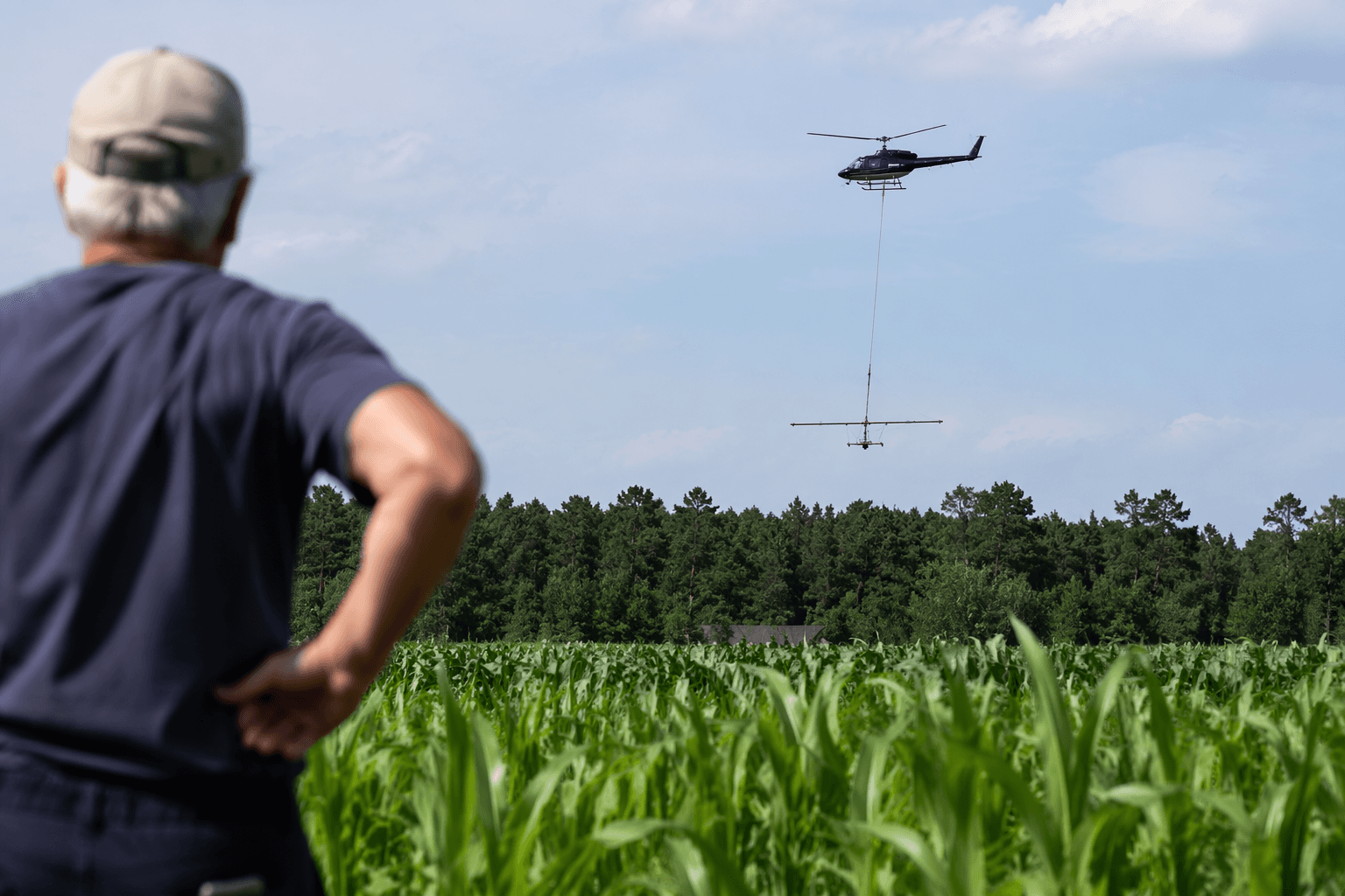 Helicopters survey aquifers near Traverse City, sparking groundwater concerns