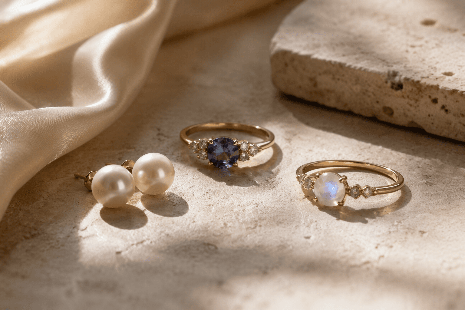 June birthstones map your style: pearl, alexandrite and moonstone