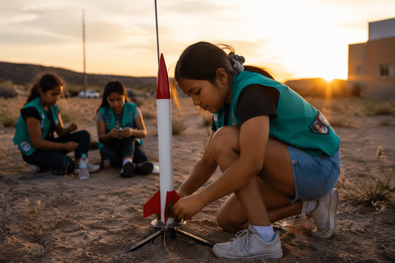 Girl Scouts in Chinle build rockets, confidence at Navajo Nation camp