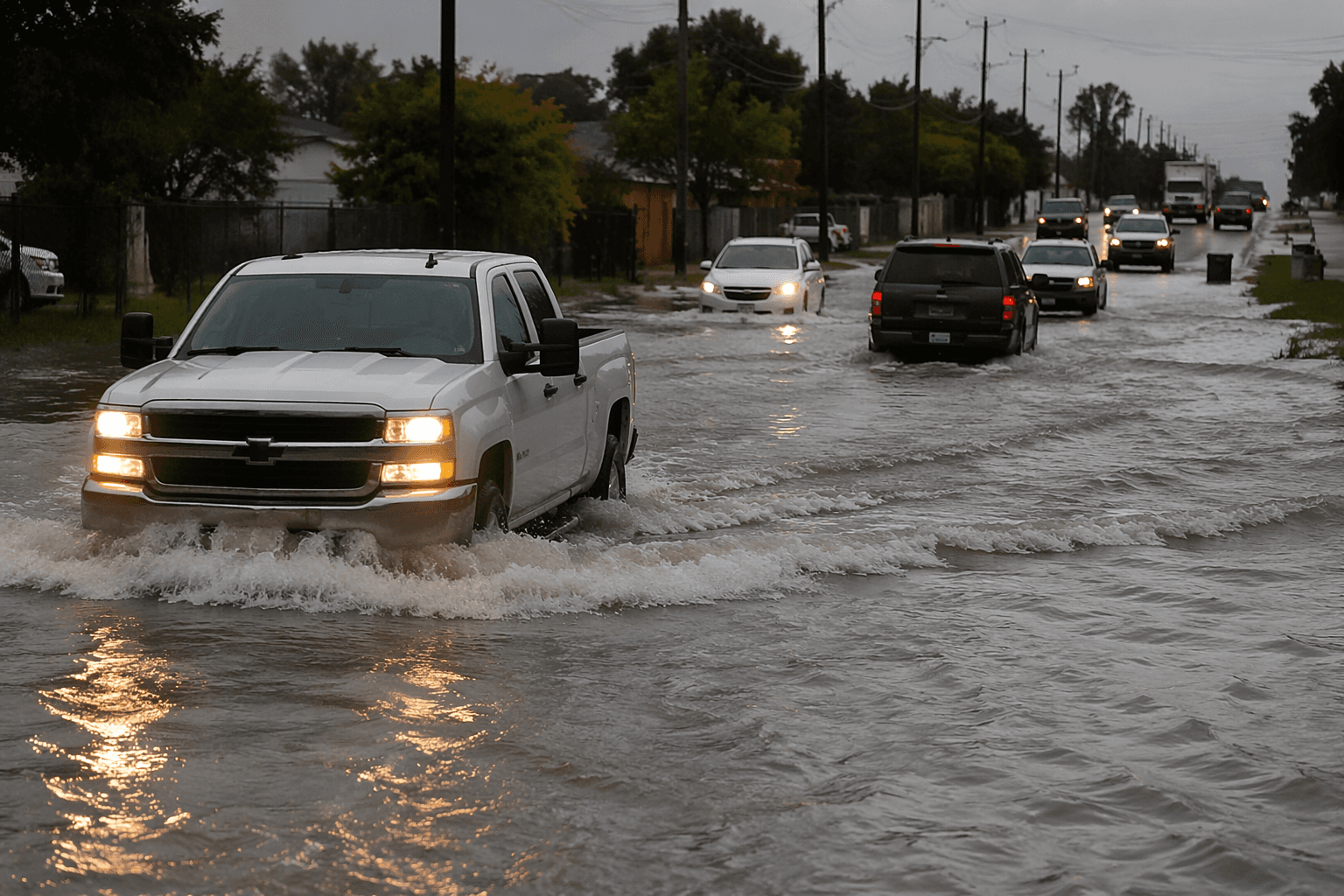 Heavy rain floods Houston streets, experts say drainage wasn't to blame