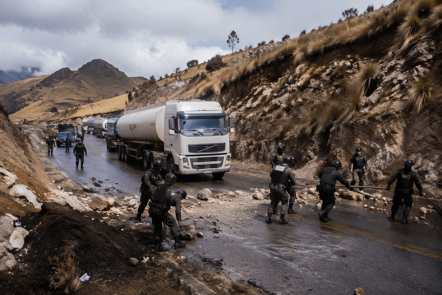 Bolivia clears roadblocks as lawmakers back state of emergency