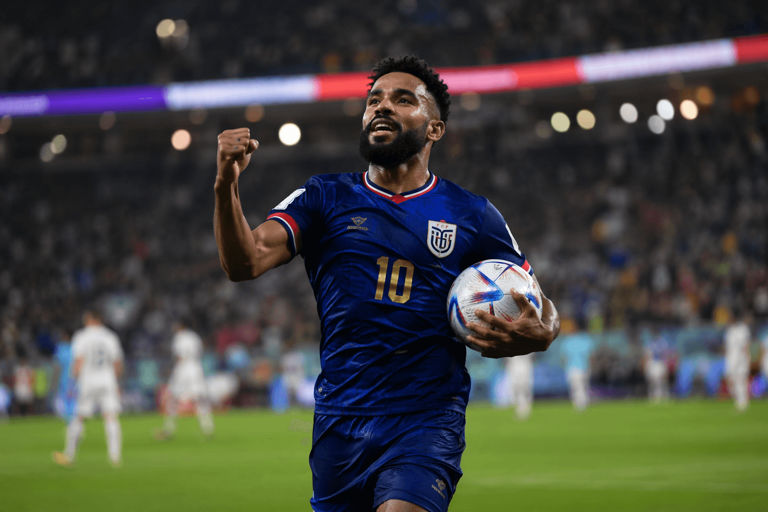 Kevin Pina scores Cape Verde’s first World Cup goal against Uruguay