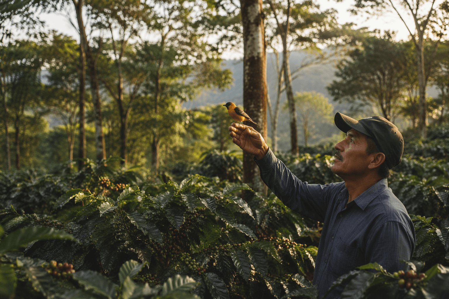 Shade-grown coffee preserves migratory bird habitats in Latin America
