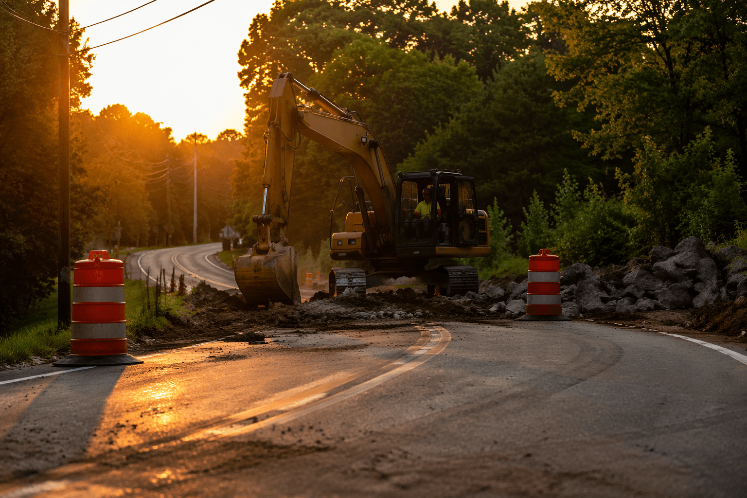 Old Hillsborough Rd closes at Brockton Dr for road work through July 31