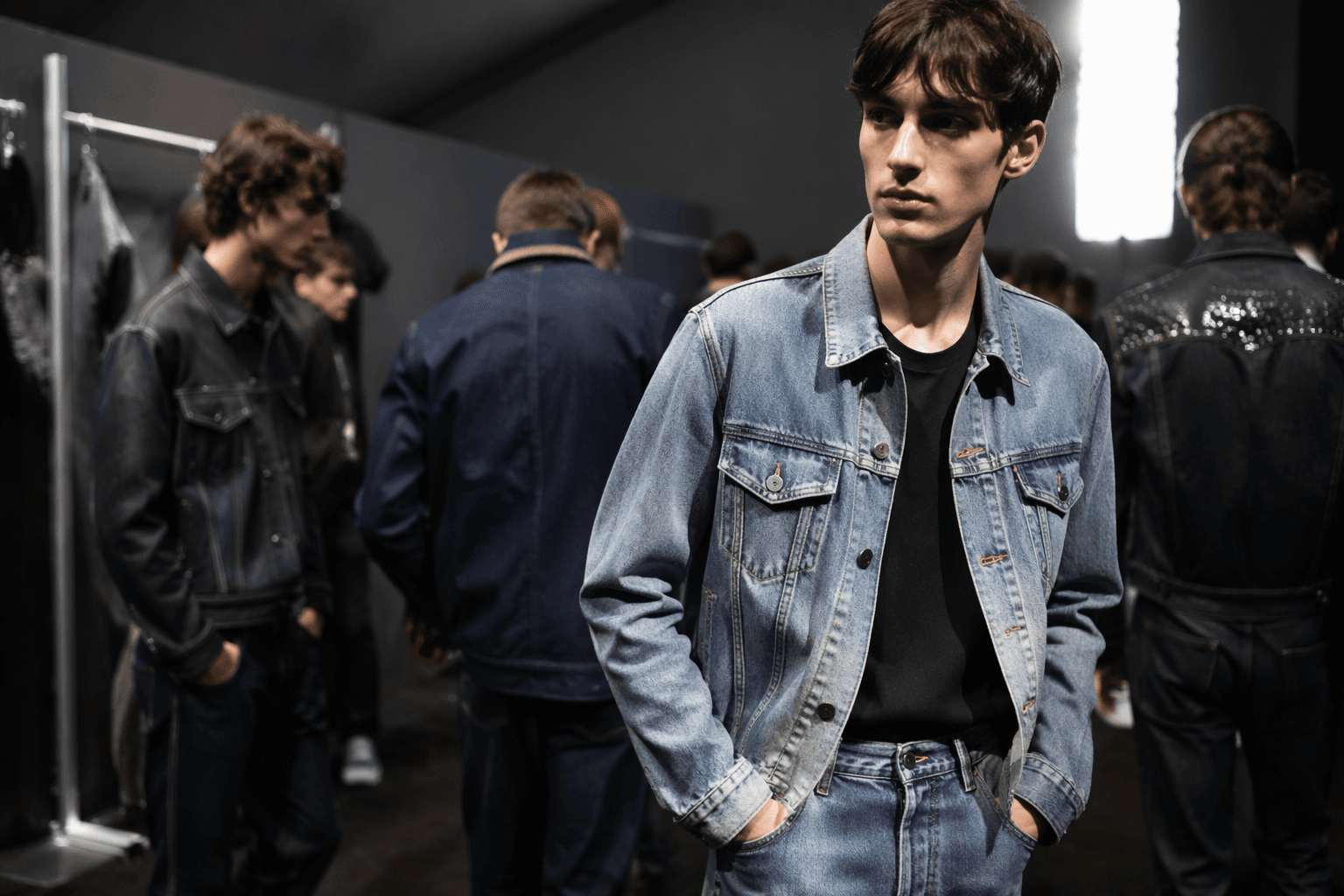 Prada and Raf Simons strip menswear to denim essentials