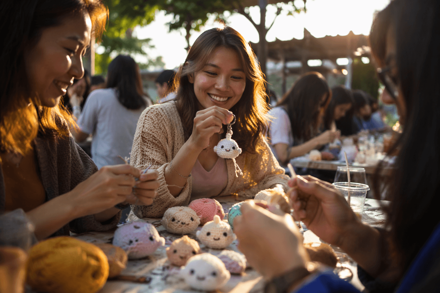 Hello Yellow Yarn’s dumpling amigurumi turns crochet into a cute keychain