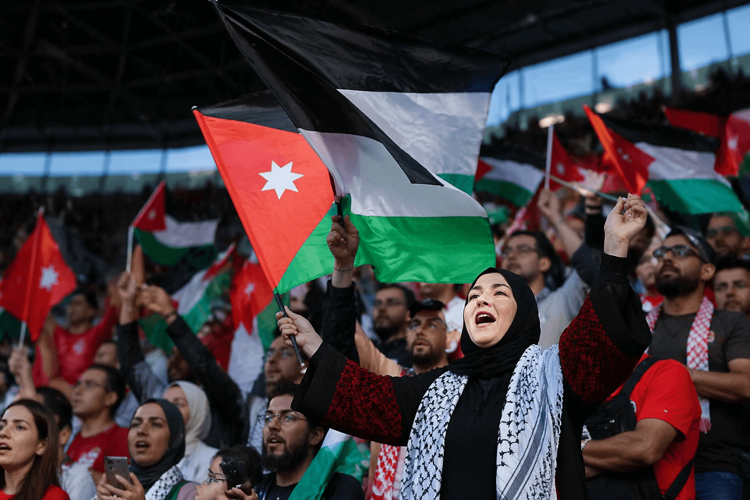 Jordan's World Cup debut stirs solidarity with Palestinians in stands
