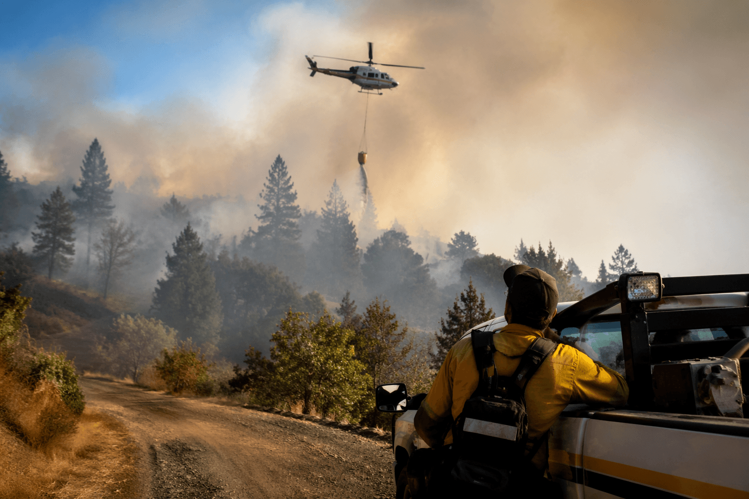 Lindley Fire reported near Honeydew, prompts full wildfire response