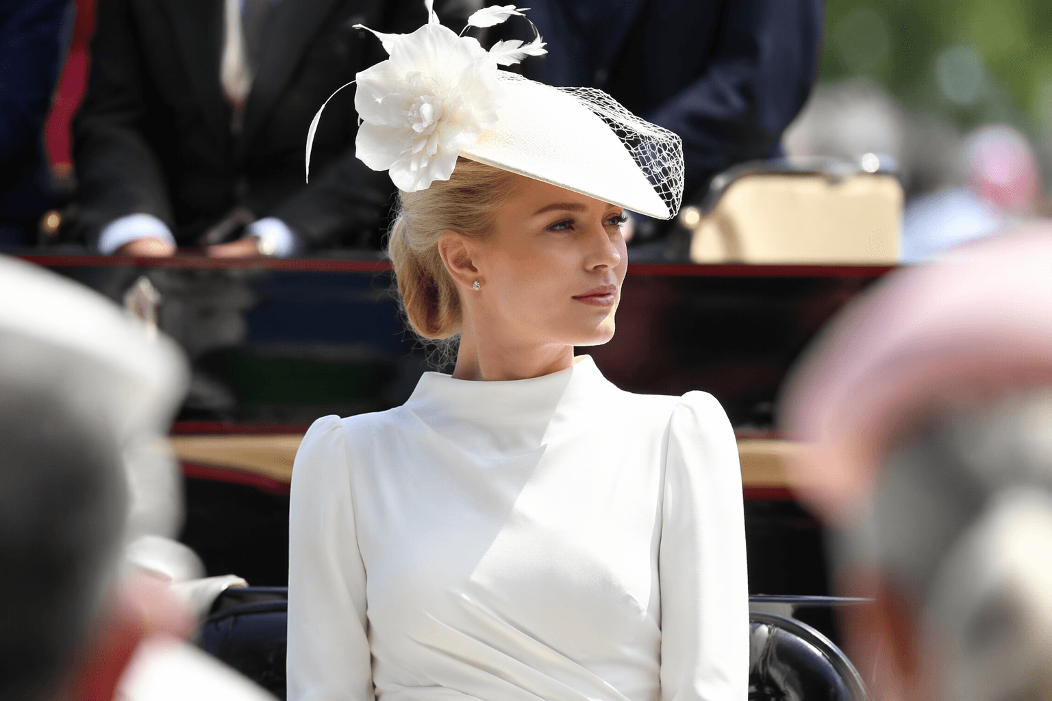 Harriet Sperling embraces bridal royal style at Royal Ascot
