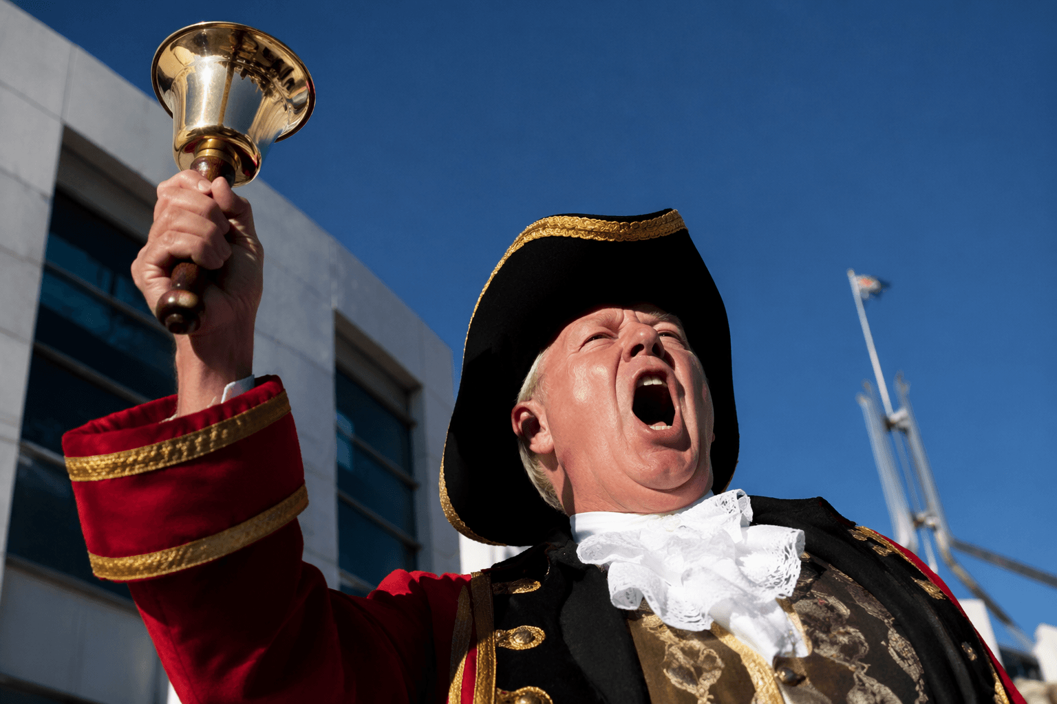 Australian town crier sets world record with 122.4-decibel shout