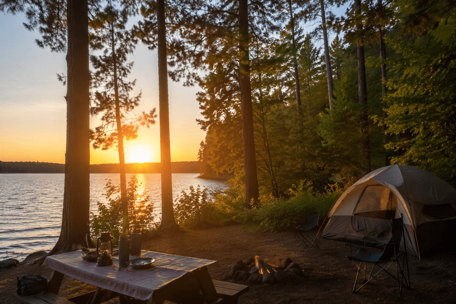 Bewabic State Park offers Iron County’s all-purpose basecamp on Fortune Lake