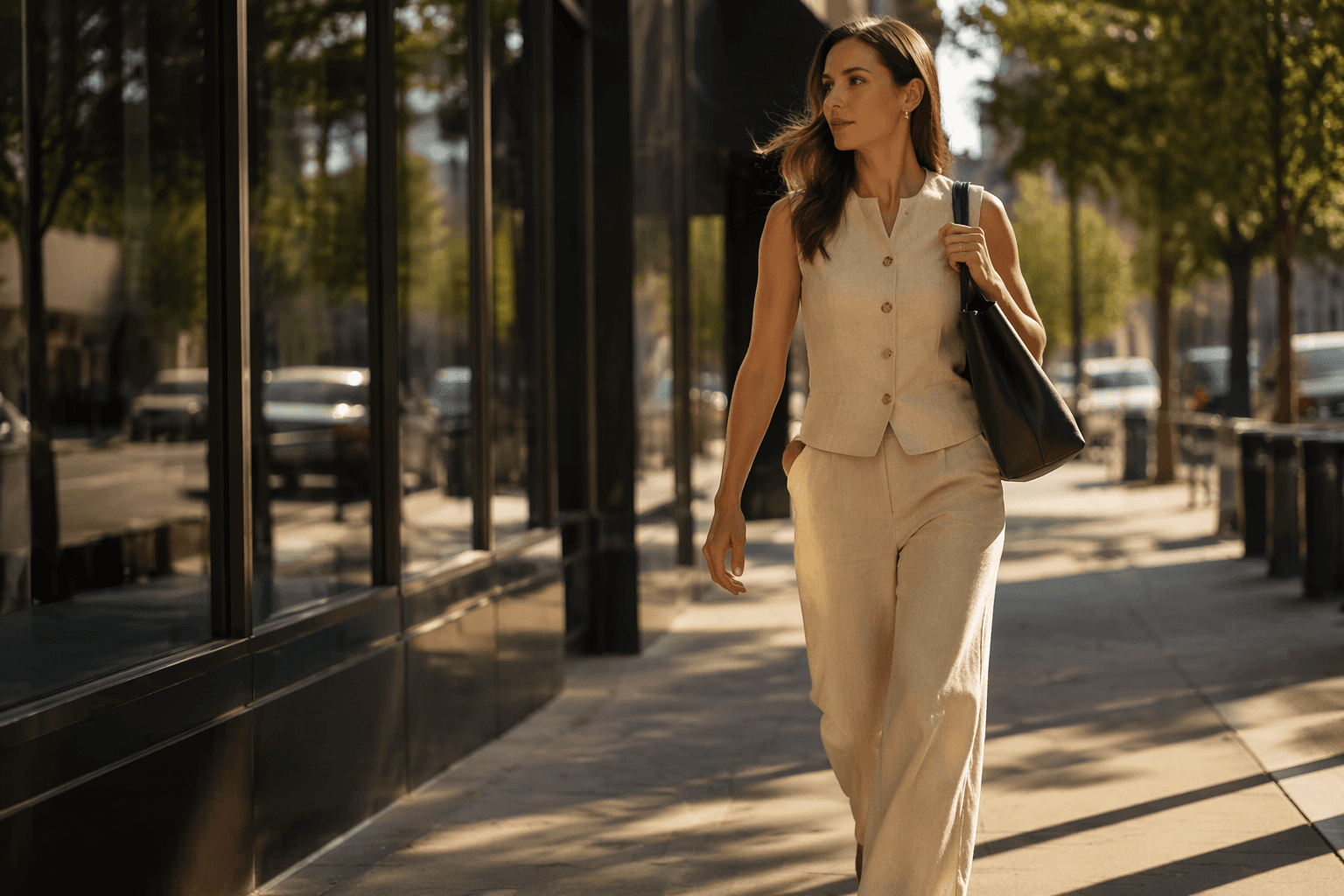 Matching sets make summer workwear look polished with zero effort