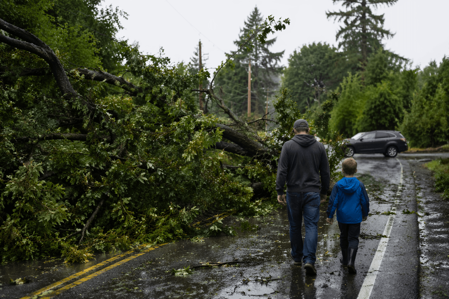 Severe thunderstorms bring wind damage, outages to Brunswick area