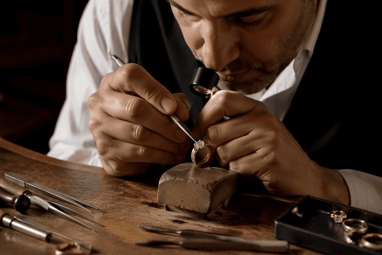 Simon G. builds heirloom jewelry around milestone moments