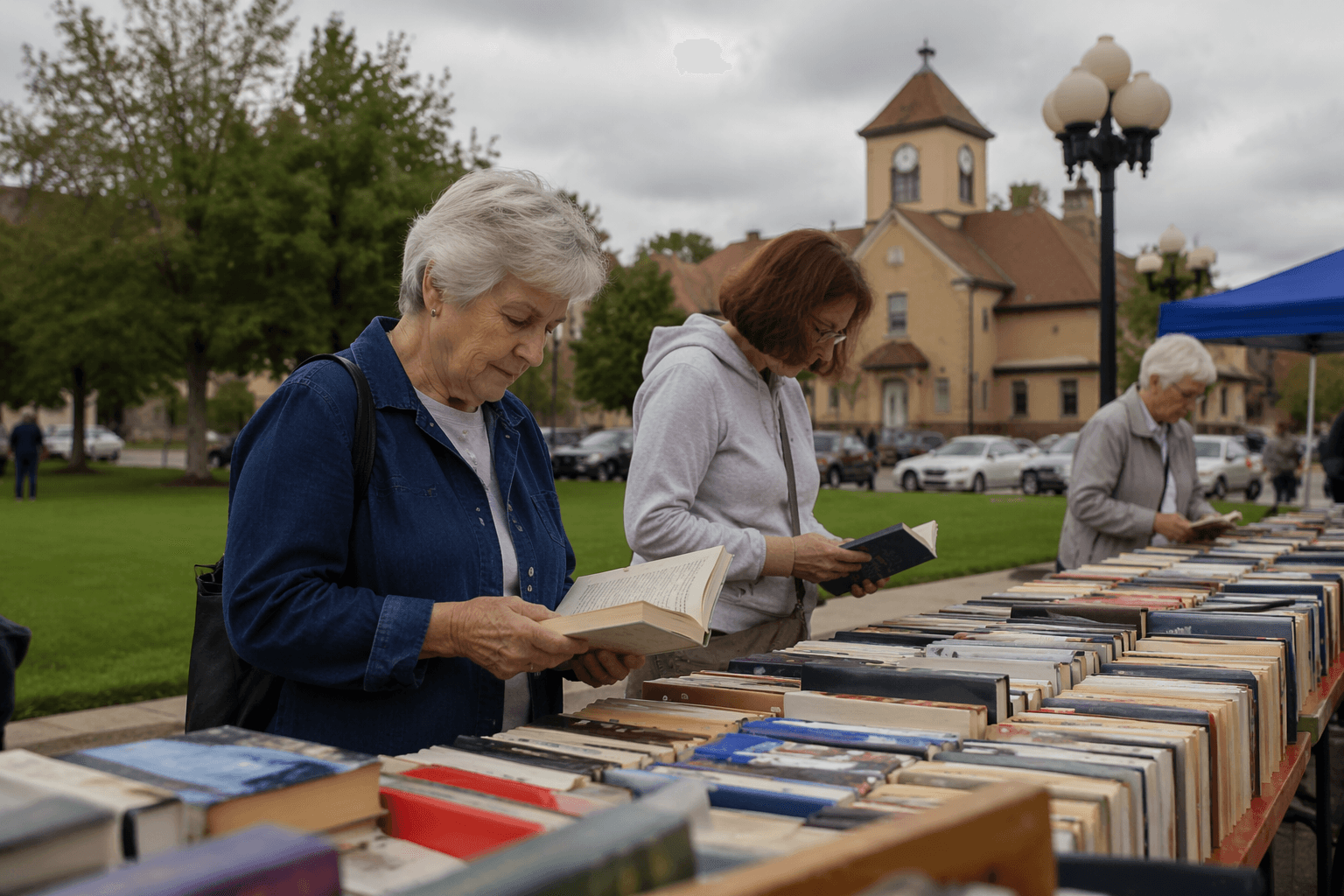 West Iron library sale returns during Iron River Market Day