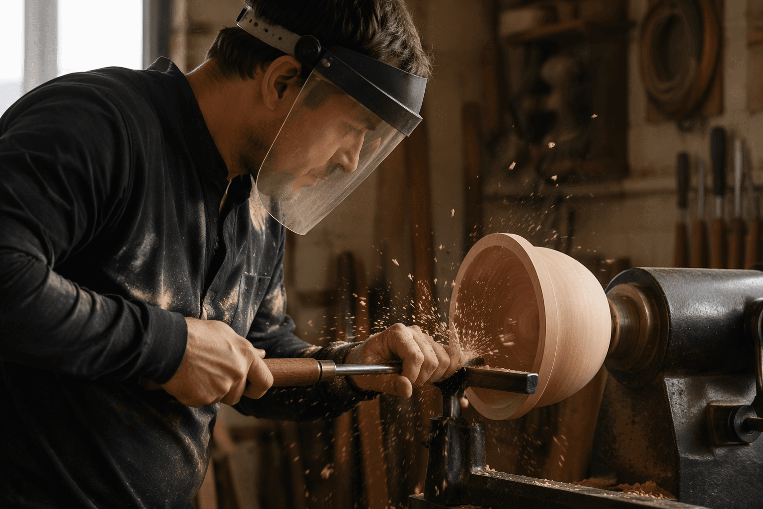 Bowl gouge vs spindle gouge, how to avoid catches on the lathe