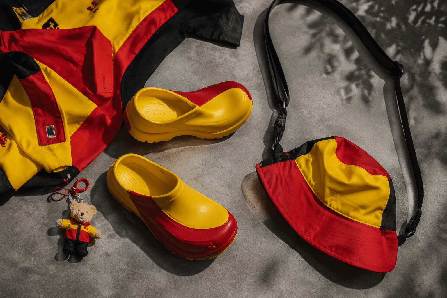 DHL and Eric Wong upcycle courier uniforms into playful accessories