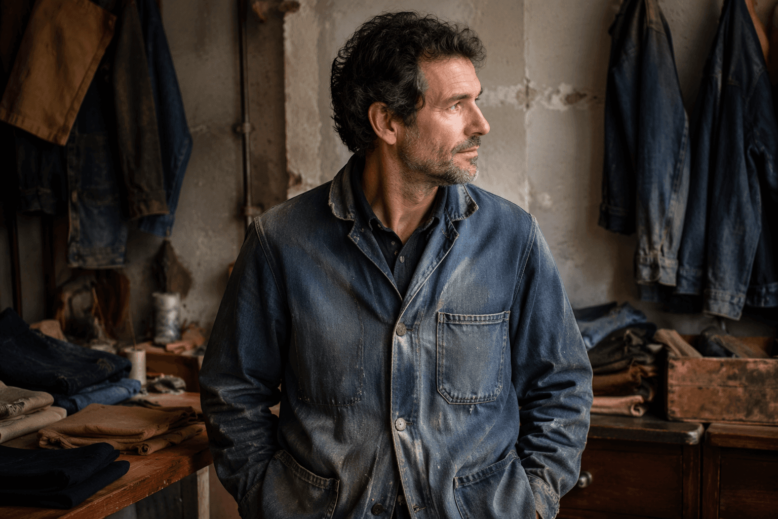 Martin Lours spotlights vintage workwear’s real patina in Paris
