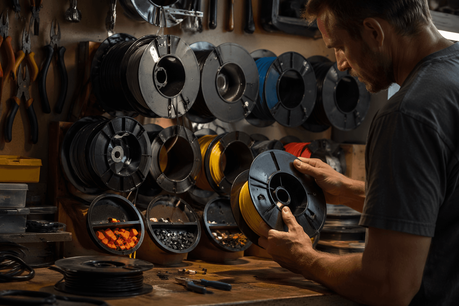 10 clever ways to reuse empty filament spools in your workshop