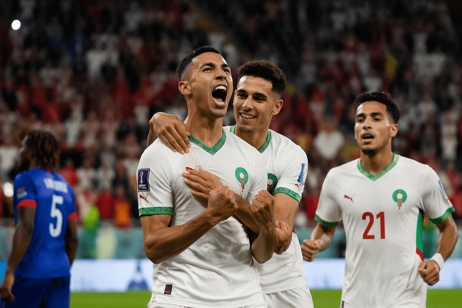 Morocco rally late to beat Haiti and reach World Cup round of 32