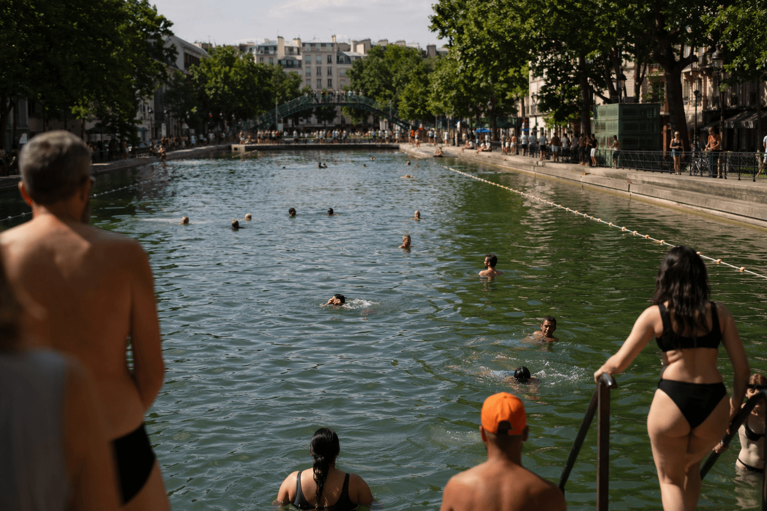 Paris opens supervised Canal Saint-Martin swim area amid heatwave