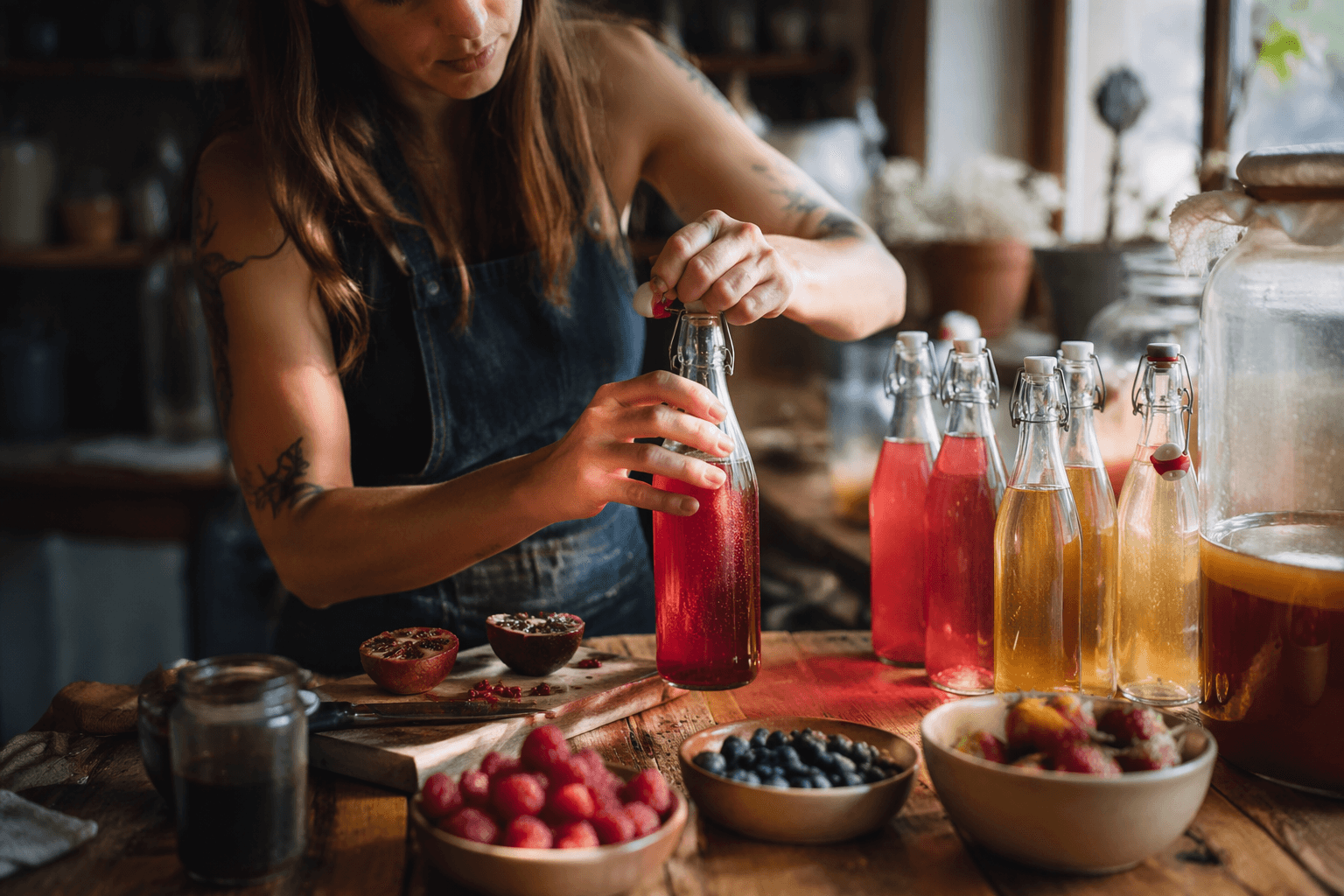 Kombucha flavoring turns second fermentation into fizz and aroma