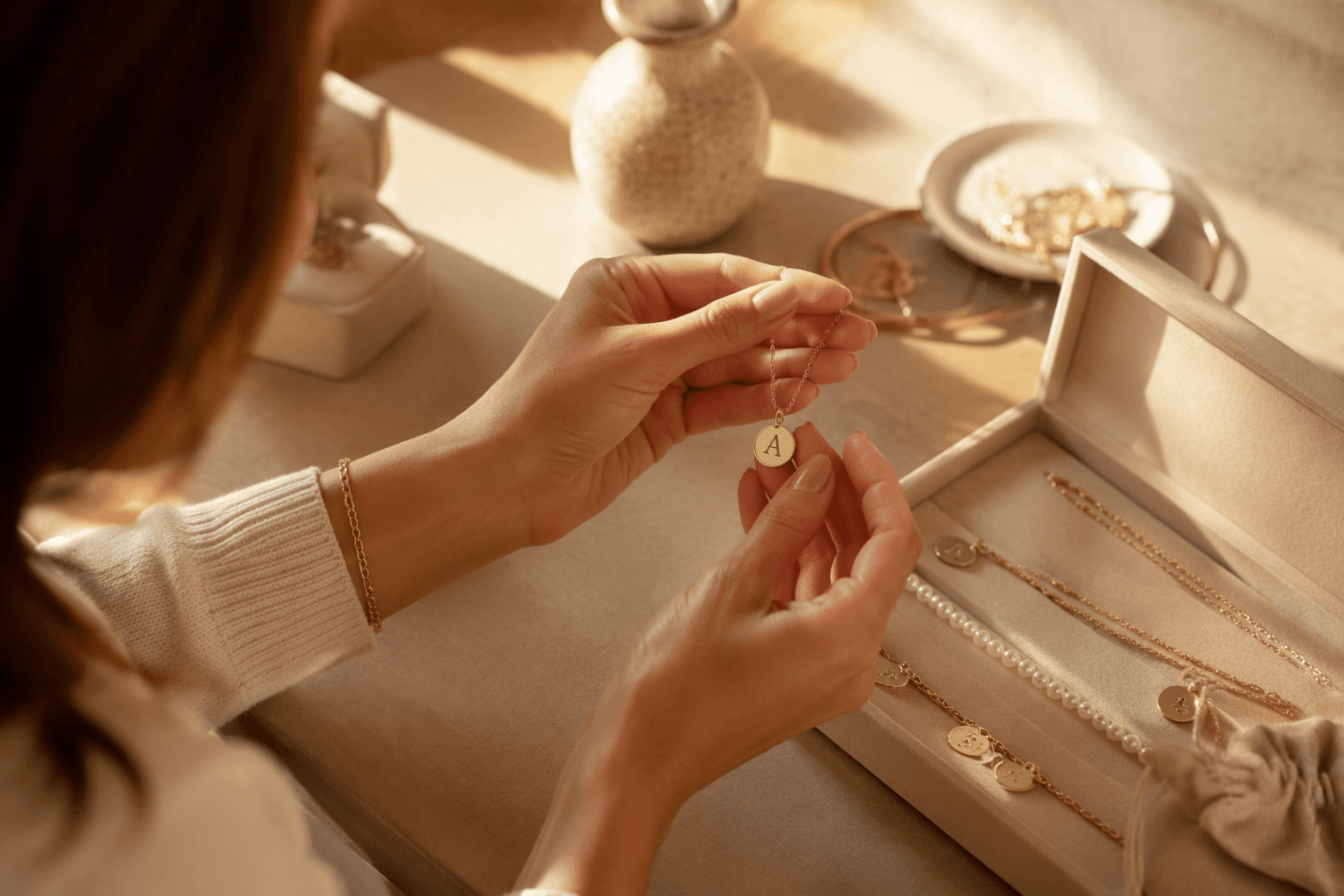 Prime Day jewelry deals spotlight personalized initial necklaces and gifts
