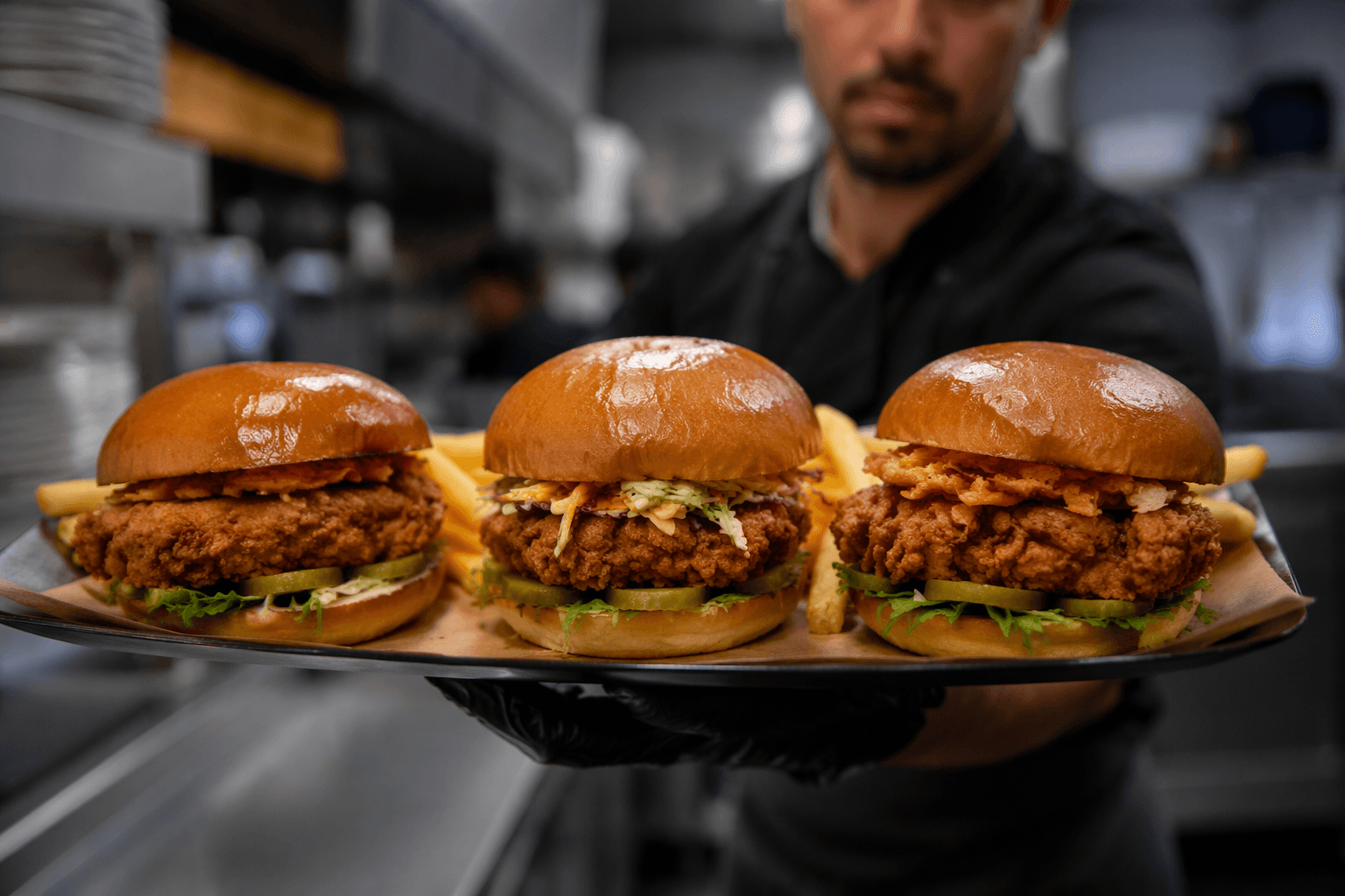 BJ’s Restaurant launches three new crispy chicken sandwiches nationwide