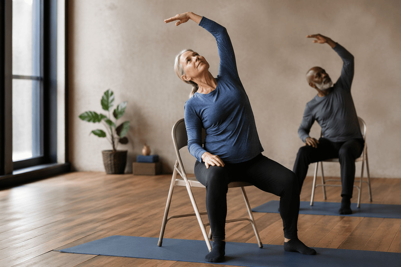 Chair yoga makes classic poses accessible for beginners and people with injuries