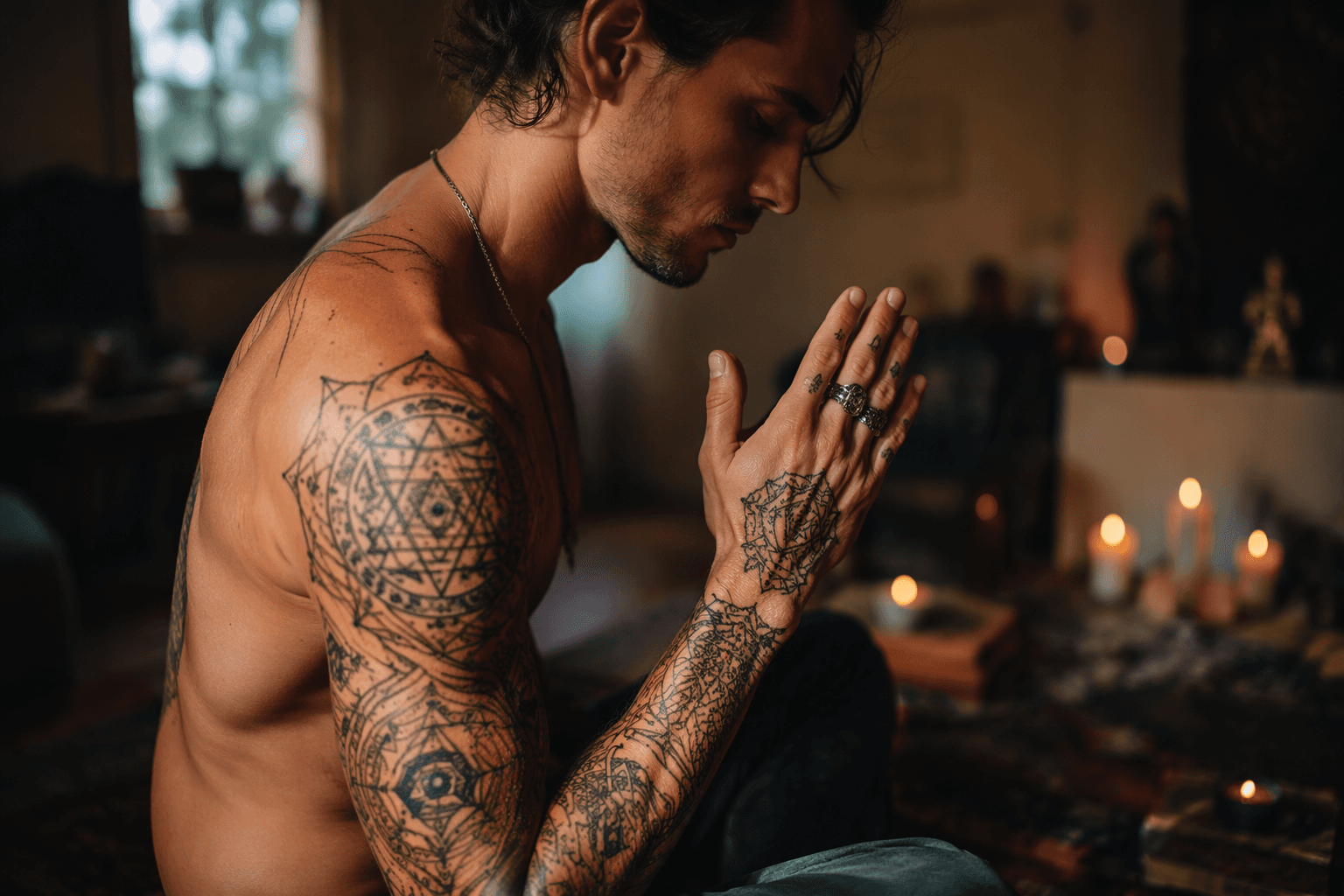 Sacred geometry tattoos turn cosmic balance into spiritual art
