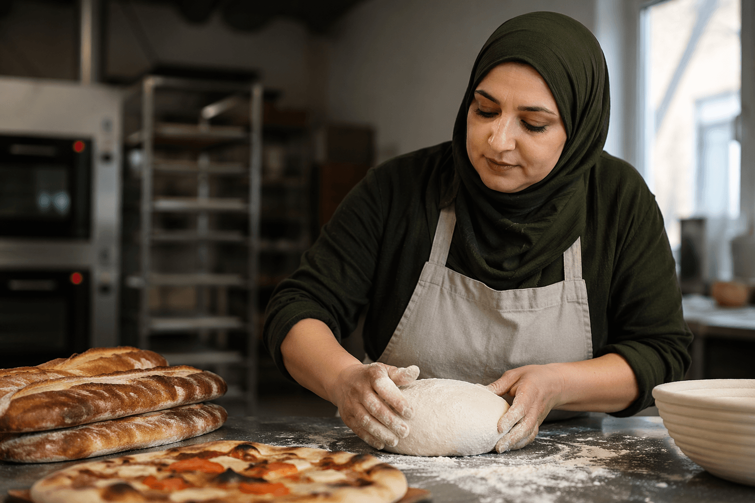 Maryam Jamaludeen teaches beginner sourdough, baguettes and pizza in Dumfries