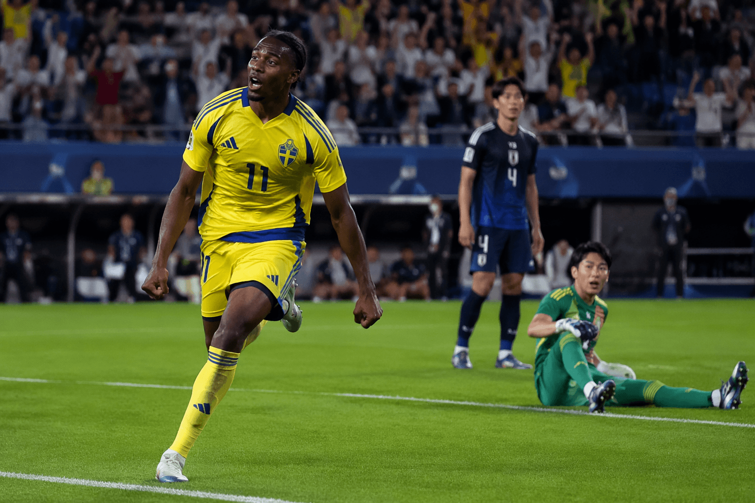 Anthony Elanga's long-range strike rescues Sweden against Japan in World Cup draw