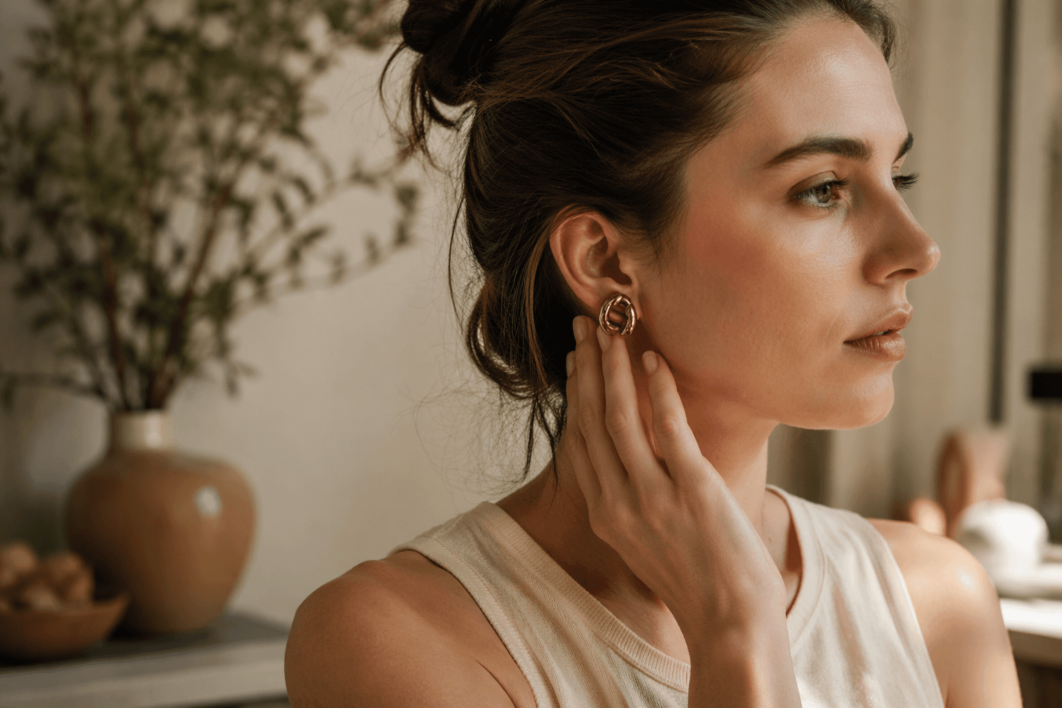 Vintage-style clip-on earrings make everyday wear easy for non-pierced ears