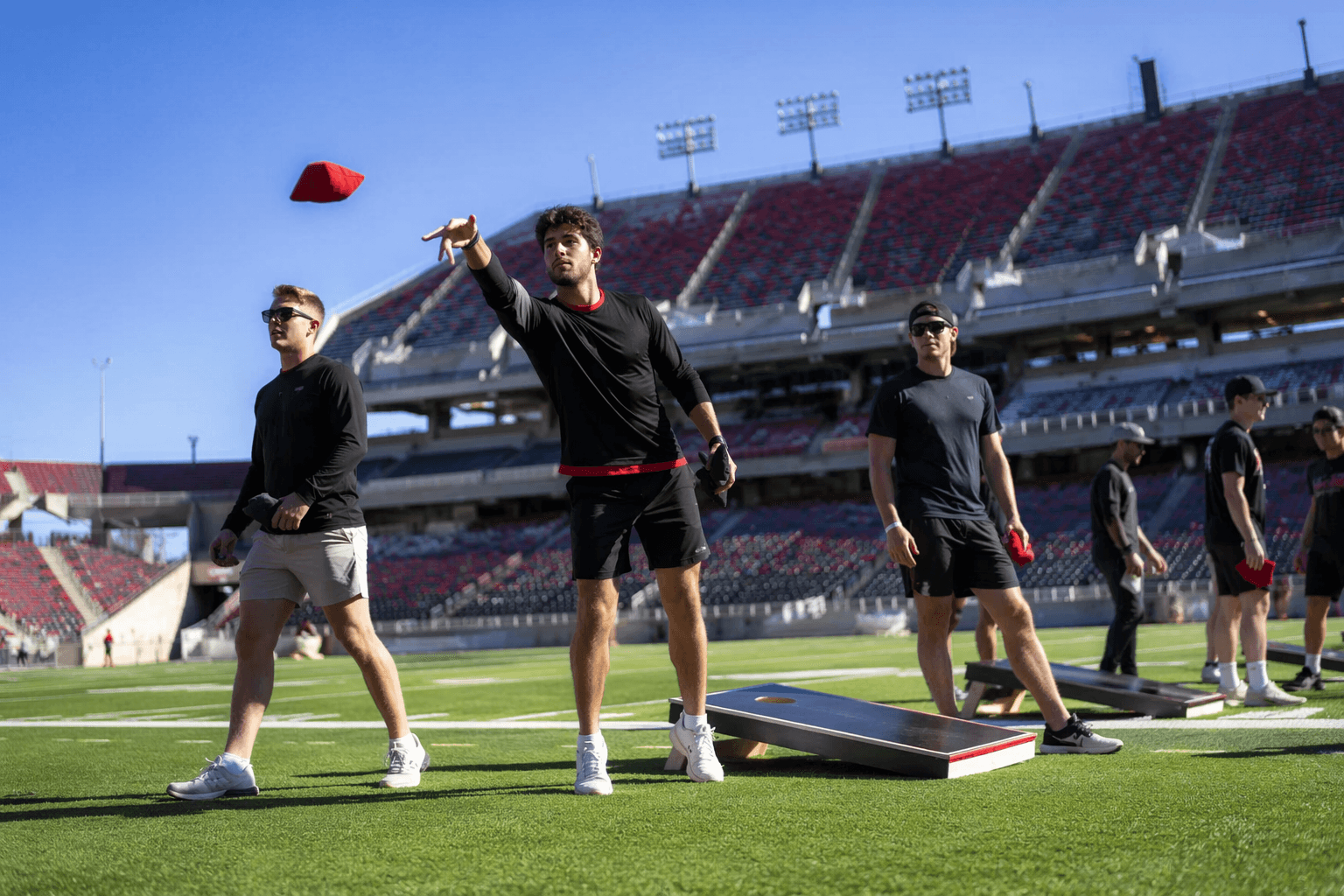 San Diego State uses cornhole event to celebrate Pac-12 move