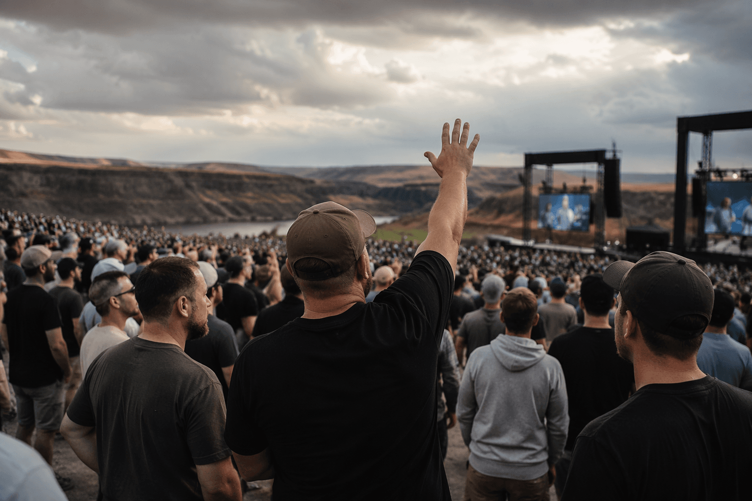 Thousands gather in Washington for Christian men’s conference on masculinity