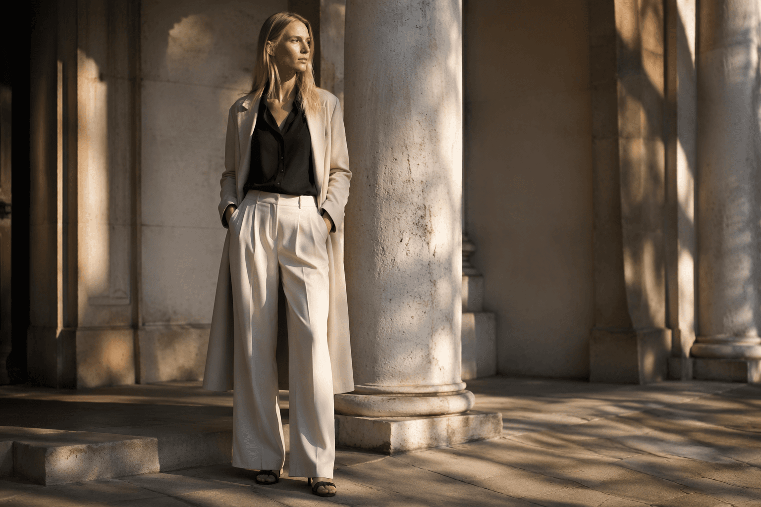 A capsule wardrobe guide for tall women, with proportion-perfect staples