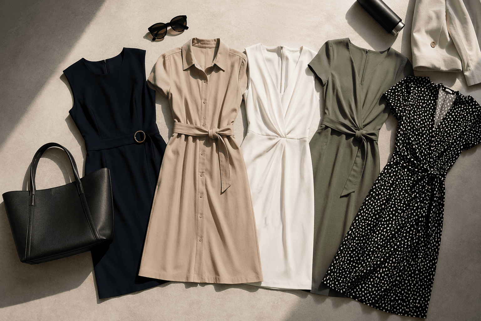 Five summer work dresses for polished, breathable office dressing